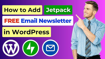 How to Add Jetpack Email Newsletter in WordPress | Free Email Subscription Form WordPress Tutorial