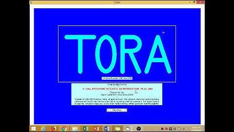 Ejercicio Método Simplex TORA
