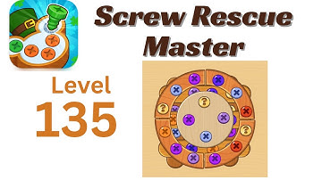 Screw Rescue Master Level 135 Walkthrough 🔩🧩 | Go Answer