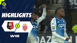 STADE RENNAIS FC - AS MONACO (1 - 2) - Highlights - (SRFC - ASM) / 2023-2024