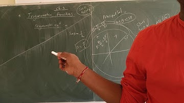 Trigonometric functions HSC class 12 revision