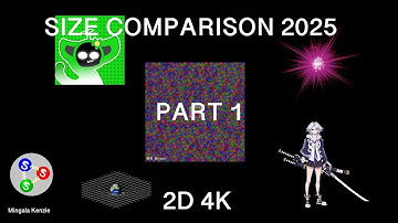 ABSOLUTE Size Comparison 2025 (Part 1) 4K 60FPS 2D