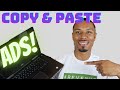 Affiliate Marketing Copy and Paste Ads for FREE (No Experience Needed and Done In 3 Minutes)