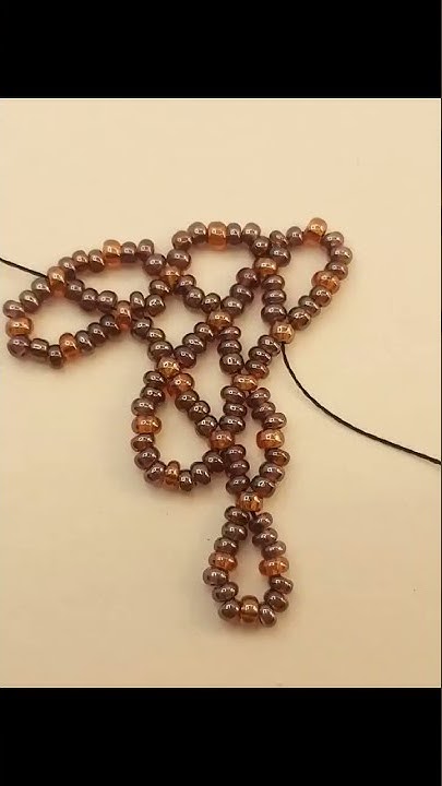 Косынка из бисера - техника плетения - сеточка - вертикпльное плетение ...