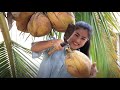 Pick Coconut To Make Banana Dessert / Yummy Banana Dessert / Prepare By Countryside Life TV.