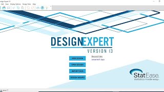 How to install Design Expert Version 13: Installation and Introduction to the Use of Design Expert screenshot 4
