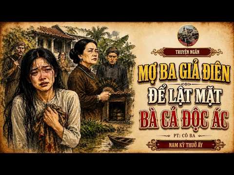 Truyện Nam Kỳ Xưa | MỢ BA GIẢ ĐIÊN ĐỂ LẬT MẶT BÀ CẢ | Nghe Chuyện Xưa Dễ Ngủ