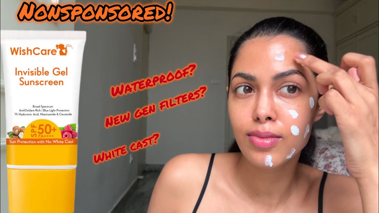 WISHCARE INVISIBLE GEL SUNSCREEN review nonsponsored and detailed!