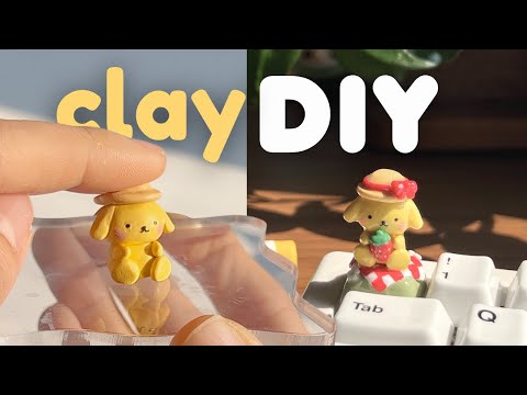 how to make an artisan keycap with polymer clay ✨🍮