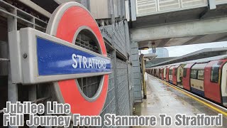 Jubilee Line - Full Journey From Stanmore To Stratford
