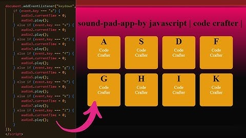 code crafter - sound pad app  by javascript - NO  TALKING