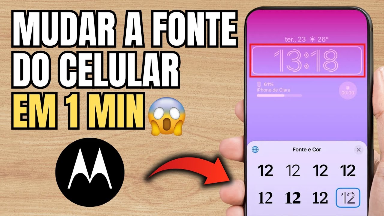 COMO MUDAR A LETRA DO CELULAR MOTOROLA - YouTube