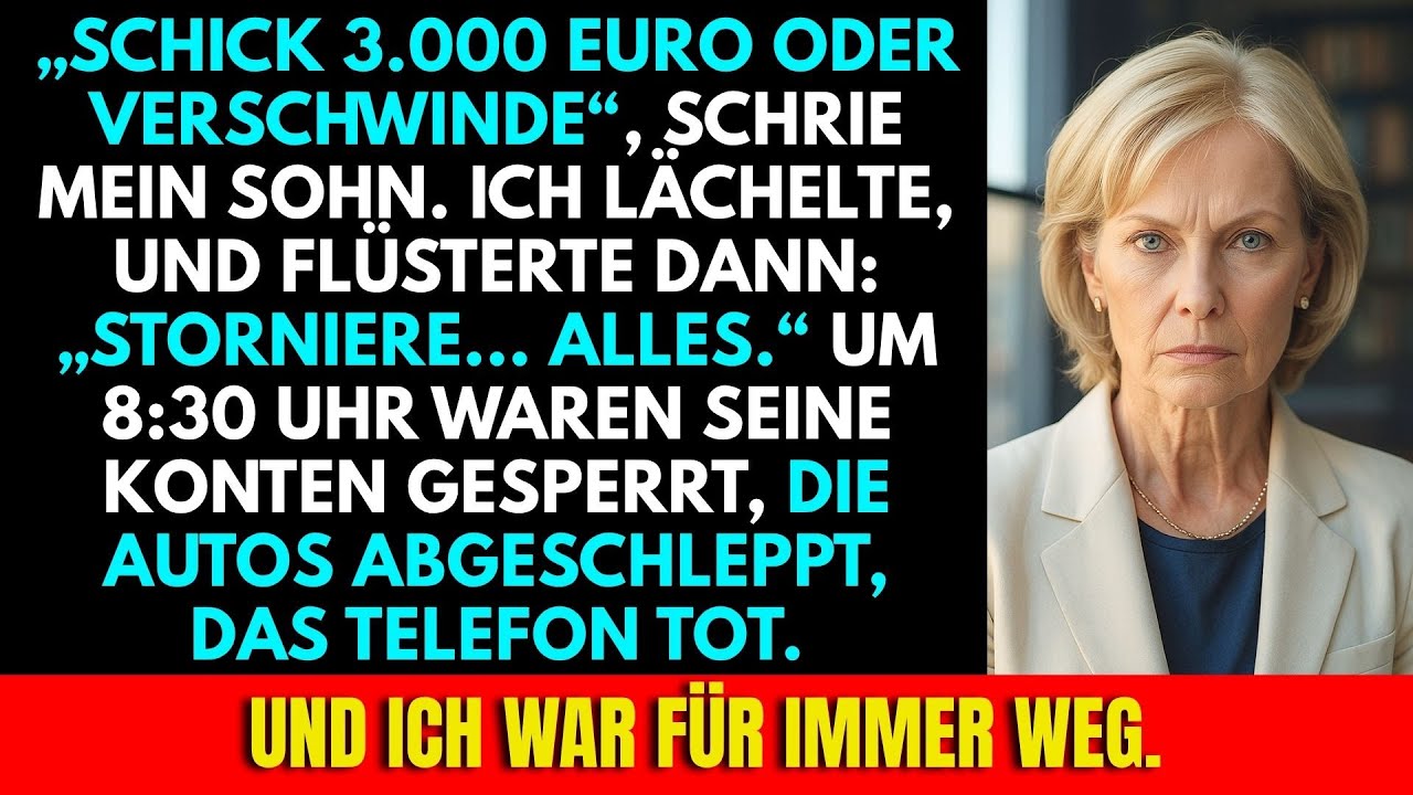 Mein Sohn Schrie: „Zahl Oder Verlass Diese Familie – Deine Wahl.“ Ich Tat, Womit Er Nie Rechnete