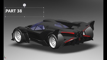 how to design Bugatti Bolide in solidworks part 38