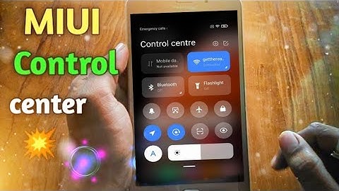 Mi Control Center : Notification And Quick Actions