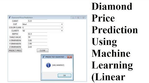 DIAMOND PRICE PREDICTION USING MACHINE LEARNING
