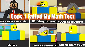 OOPS, I FAILED MY MATH TEST *All NEW Endings, Badges and Full Walkthrough* Roblox