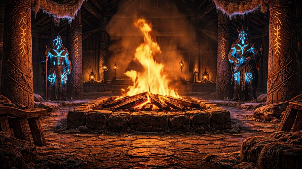 ❄️🔥 Norse Ambience | The Longhouse Vigil (1 Hour)