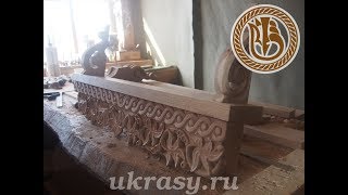 Wood carving. Кронштейн на полку