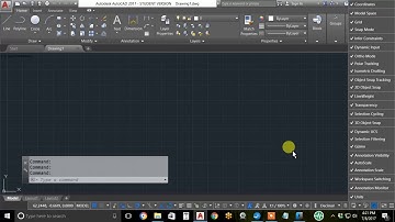1A AutoCAD 2016 Intro Start blank new drawing and line command