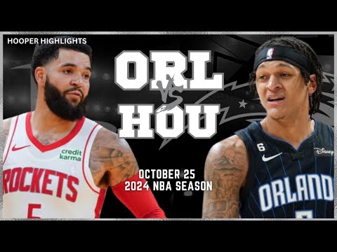 Houston Rockets vs Orlando Magic Full Game Highlights | Oct 25 | 2024 NBA Season