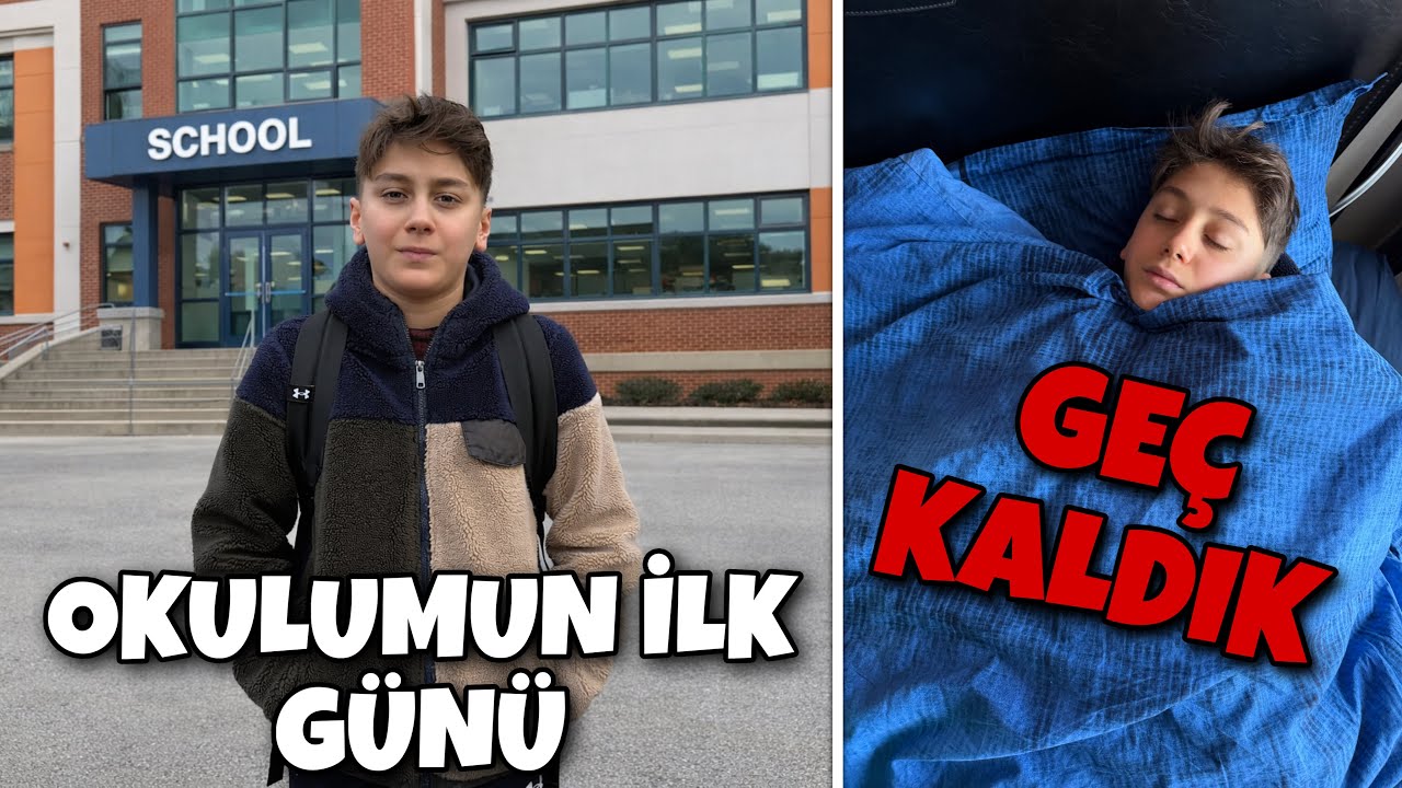 OKULUMUN İLK GÜNÜ VLOG !! GEÇ KALDIK