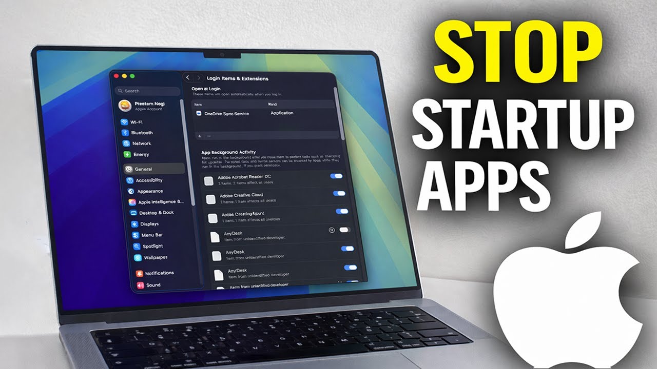 How to Stop Apps Opening on Startup on Mac - YouTube