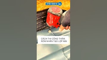 Cách thi công thảm rơm nhân tạo lợp mái nhanh gọn #shorts