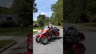 Delivery of my 2001 Honda Gold Wing with the Tilting Motor Works TRiO with TiltLock conversion.