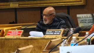 Carl Riley speaks to Planfield City Council about CCTV Cameras