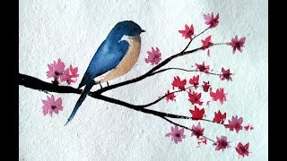 watercolor bird beginners painting paint