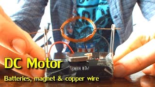 Homemade Simple Dc Motor Easy Experiment