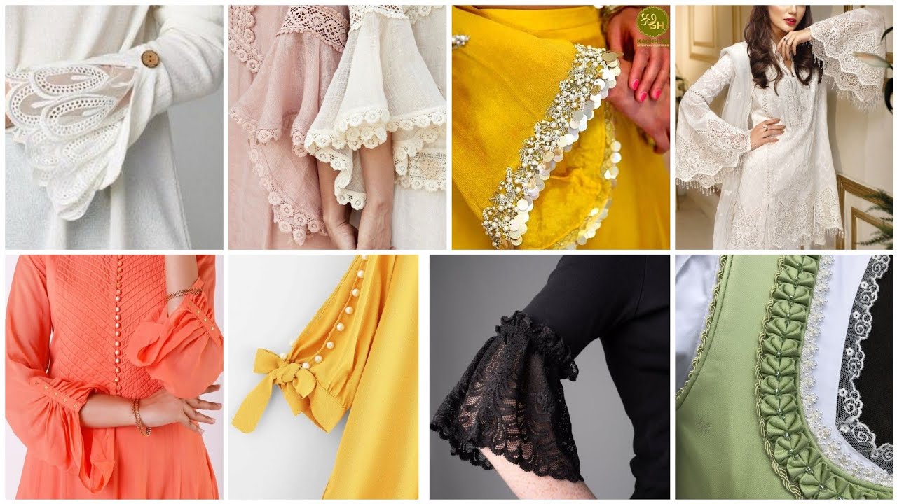 sleeves design with lace