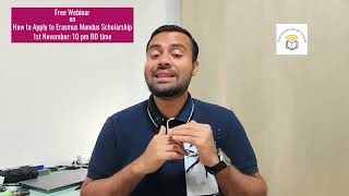 Free Webinar on How to Win Erasmus Mundus Scholarship