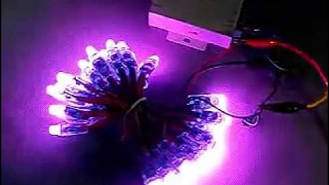 WS2801 RGB pixel programming for advertising sign---China XLX company.flv