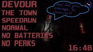 Devour: The Town - Speedrun Normal No Batteries/No Perks in 16:48 [World Record]