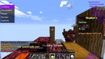 HACKING ON CUBECRAFT SKYWARS | LET