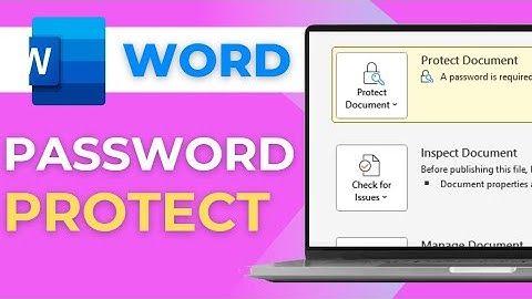 How To Password Protect A Word Document