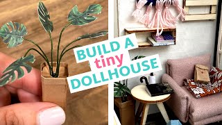 Mini Crafts Challenge Part 2: Building A Tiny Dollhouse