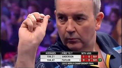 2015 World Darts Championship FINAL Anderson vs Taylor pt 1