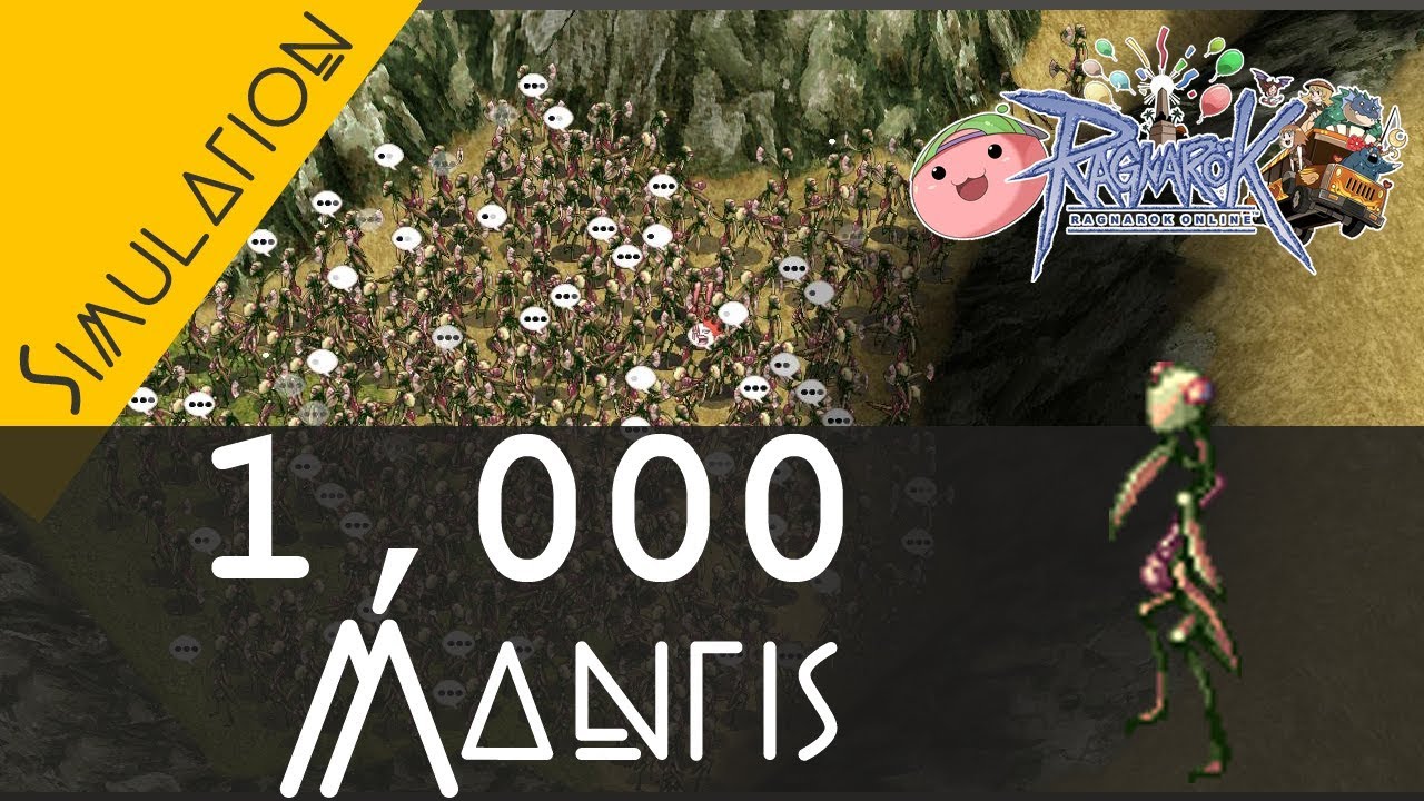 [Ragnarok Online] Simulation 1,000 MANTIS Farming zeny - YouTube
