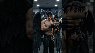 Devil Jin Meets Mini Devil... It’s Scary Good! 😈 #aiart #tekken #actionfigures #fyp #viral