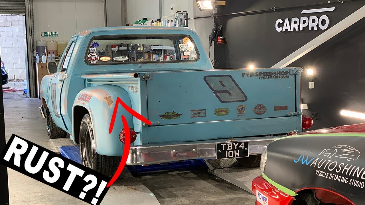 HOW did we CERAMIC COAT a 47 year old RUSTY PICK UP TRUCK?! Before