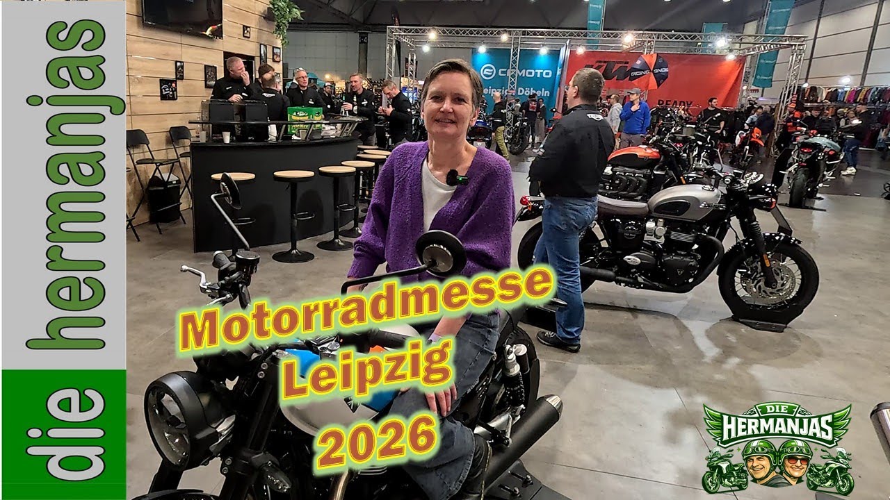 Motorradmesse Leipzig 2026. Klein ausgefallen aber viele regionale Anbieter zeigen ihre Fahrzeuge