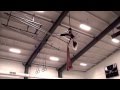 12 Year Old Girl Performs "Silks" For Her School 40' In The Air!