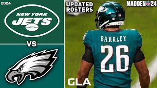 Eagles vs. Jets | Saquon Barkley , Haason Reddick Free Agency 2024 - 2025 Rosters | Madden 24 PS5
