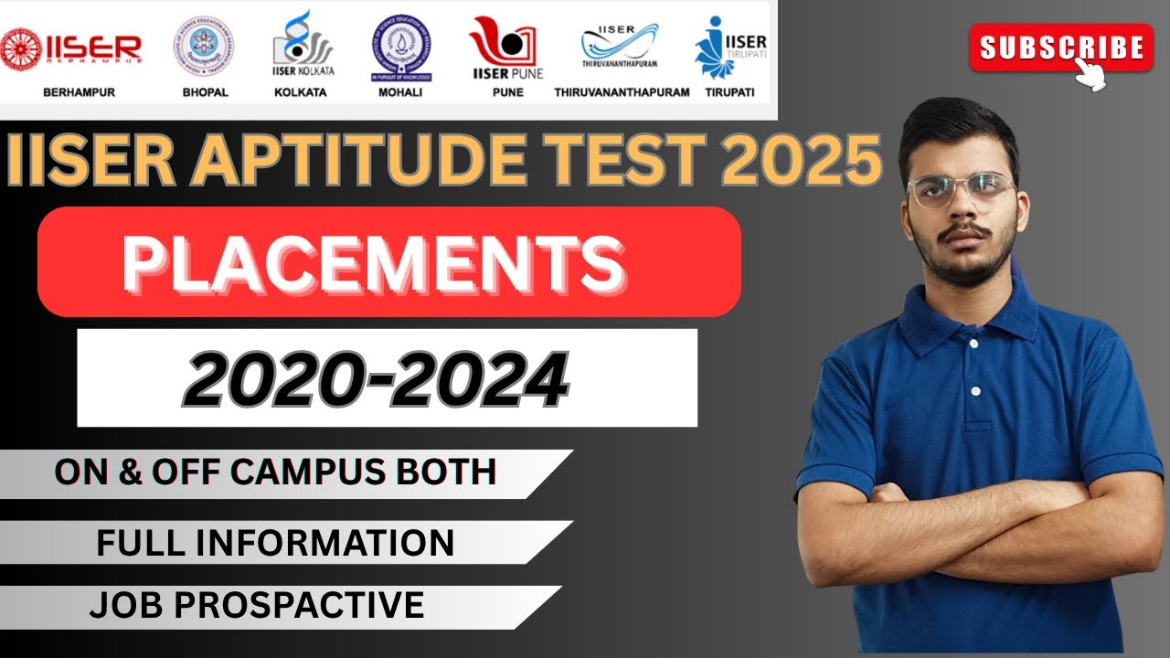 IISER 2025 | IISER Placements (2020–2024) & All Real Info | IISER Bhopal, Pune & More!