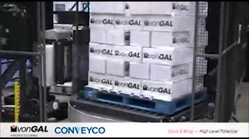 Stack and Wrap High Level Palletizer