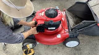 Happy Wednesday.!!! 2017 Troy-Bilt TB110 Mower with Grass Bag for $30. New Metal Scrapper Today.