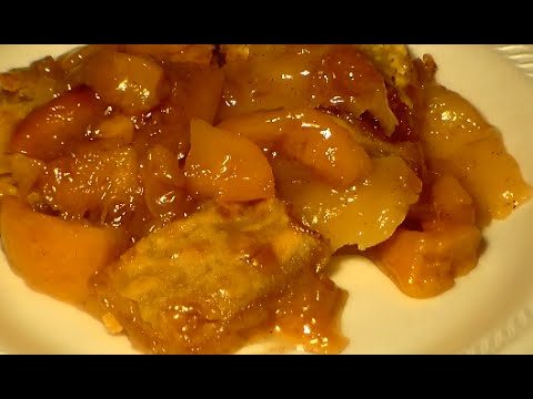 Easy & Fast PEACH COBBLER Recipe (Made With Canned Peaches)